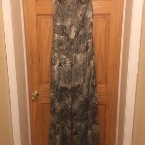 Snakeskin Print jumpsuit